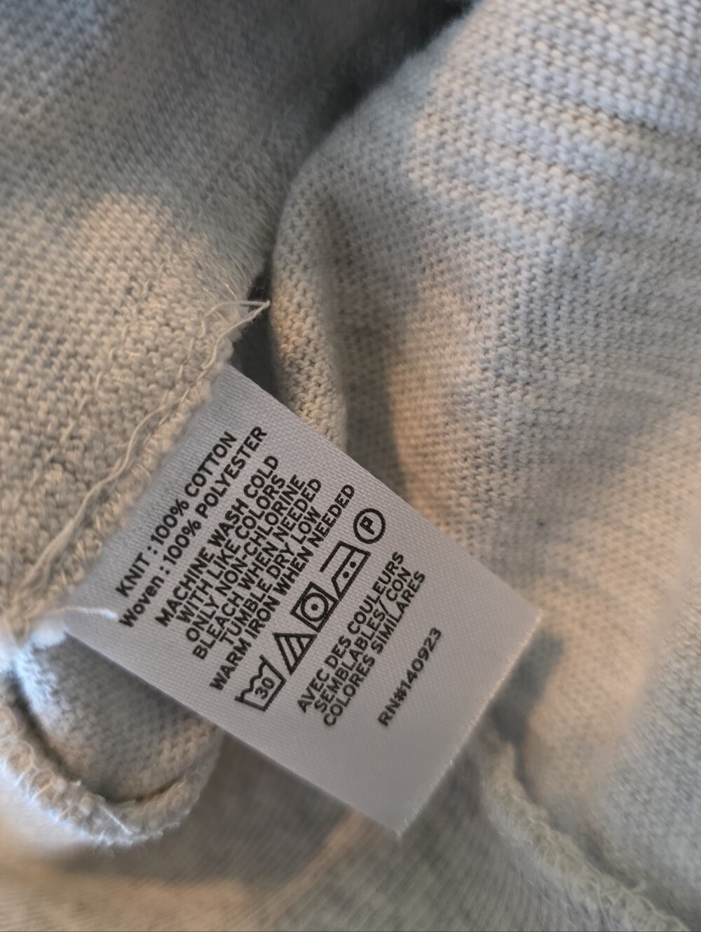 Loft Gray Knit Sweatshirt Back Bow Size S - Picture 7 of 7